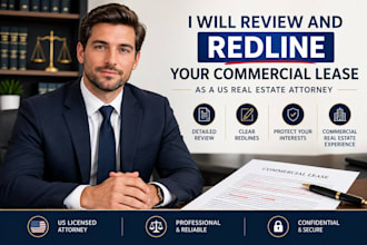 review your US commercial real estate contract as a licensed attorney