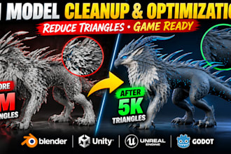fix and optimize your ai generated 3d model for games