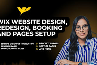 wix website design, redesign, wix booking, pages setup