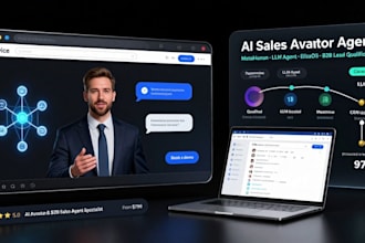 build gen ai metahuman avatar agent, b2b sales assistant llm eliza agent webapp