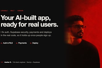 fix, secure and deploy your lovable, bolt or cursor app with supabase
