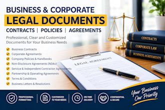 draft business corporate law contract company policies