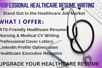 write a professional nursing resume and healthcare CV