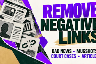 permanently remove negative links, bad news, mugshots, court cases and articles