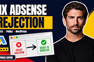 fix adsense rejection adstxt and policy issues on your wordpress site