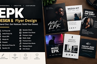 design epk social media kit podcast kit music epk commercial press kit dj kit