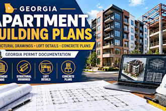 design georgia apartment building plans structural drawings and city permits
