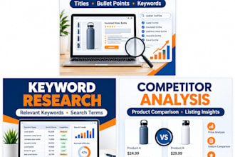 amazon product listing SEO and keyword research