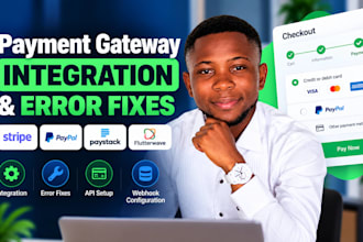 integrate stripe paypal or other payment gateways and fix errors in website