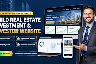 build real estate investment, reit, syndication, property fund, investor website