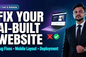 fix bugs and deploy your lovable, bolt or replit ai website