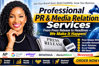 write and distribute press releases on PR and media platforms