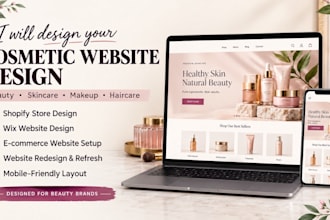 build handmade skincare, body care shopify store, cosmetic shopify store website