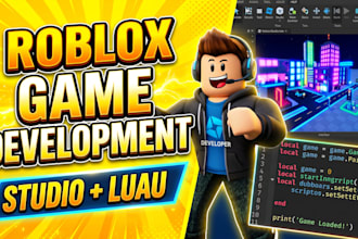 develop a custom roblox game with roblox studio scripting