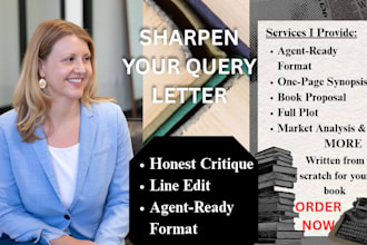 edit and critique your query letter for literary agents
