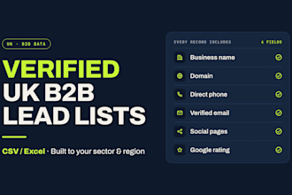 build a verified UK b2b lead list
