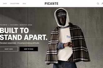 design shopify clothing website for your streetwear website