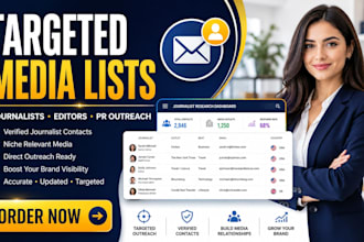 create direct targeted media list outreach journalists information vrbo editors