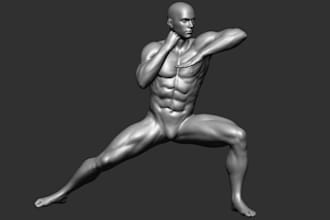 turn 2d photo to 3d,action figure model,statue figure,3d collectibles, stl print