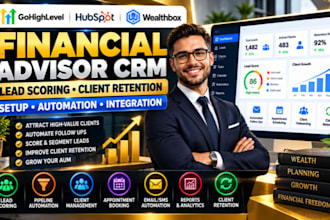 financial advisor CRM highlevel hubspot wealthbox lead scoring client retention