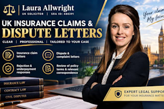draft a UK insurance claim or dispute letter