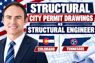 do structural city permit drawings as structural engineer in colorado tennessee