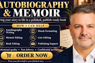 professionally ghostwrite your memoir, autobiography, and biography