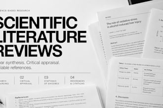 conduct scientific research and write evidence based reports