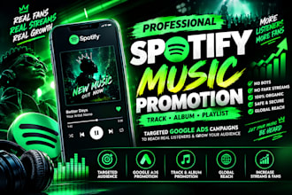 do spotify album promotion, spotify music track promotion