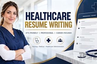 write an ats friendly healthcare, nursing, and medical resume