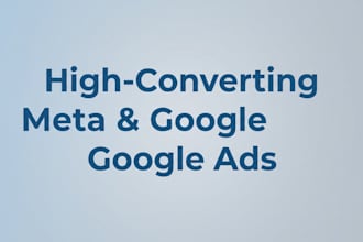 write high converting meta and google ad copy that drives sales