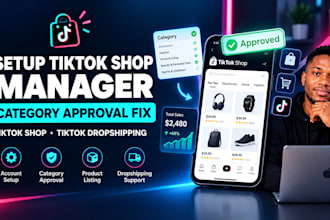setup tiktok shop manager category approval fix tiktok shop tiktok dropshipping