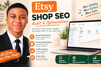 audit your etsy shop and improve product visibility and traffic