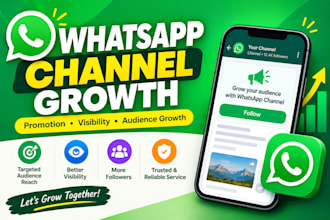 grow your whatsapp channel with targeted promotion and audience growth