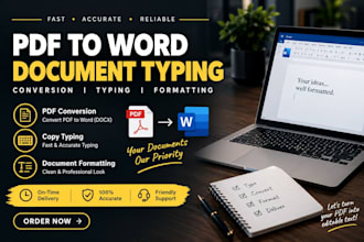 convert pdf to word and type documents