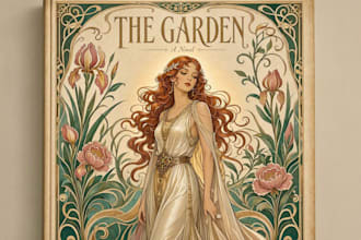 draw botanical art nouveau illustrations and floral designs