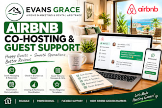 provide airbnb guest communication and virtual cohosting support
