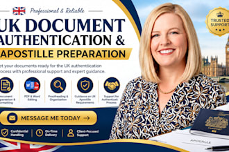 assist with UK document authentication and apostille preparation