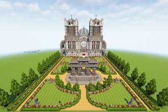build custom minecraft map axiom, house and server spawns