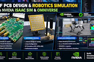 build program rf pcb, robotics simulation on nvidia isaac sim, nvidia omniverse