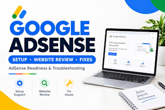 setup google adsense and fix website issues for adsense readiness