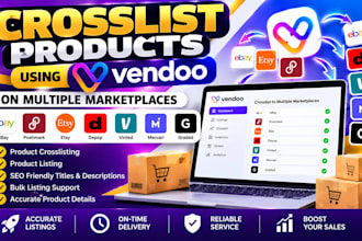 crosslist products using vendoo on ebay poshmark etsy depop vinted mercari