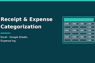 turn receipts or bank exports into a categorized expense log