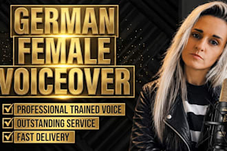 record a professional german female voice over