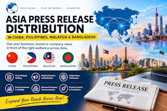 do asia press release distribution china, philippine, malaysia, bangladesh