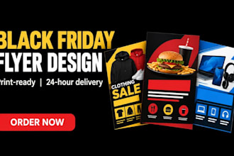 design a black friday flyer for your small business sale