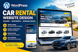 build a car rental booking website in wordpress