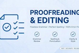 do perfect proofreading and editing with no grammar errors