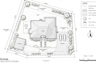 create residential and commercial site plans for permits