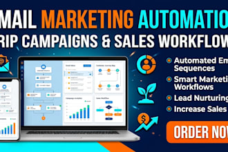 build automated email drip campaigns and drive sales to marketing workflows